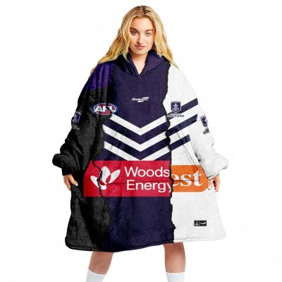 AFL Fremantle Dockers Custom Name Number 2023 Mix Guernsey Fleece Oodie