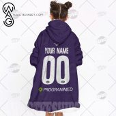 Afl Fremantle Dockers Custom Name Number Purple Isc Fleece Oodie 2.jpg - demo10