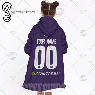AFL Fremantle Dockers Custom Name Number The Simpsons Guernsey Fleece Oodie