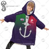 Afl Fremantle Dockers Custom Name Number Purple Isc Fleece Oodie 3.jpg - demo10