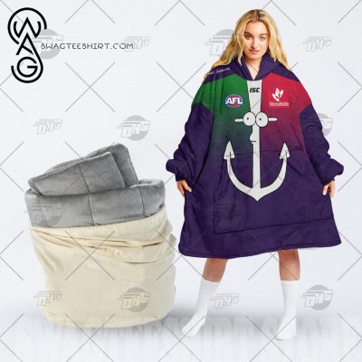 AFL Fremantle Dockers Custom Name Number The Simpsons Guernsey Fleece Oodie