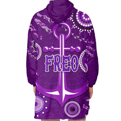 AFL Fremantle Dockers Purple Indigenous FREO Fleece Oodie