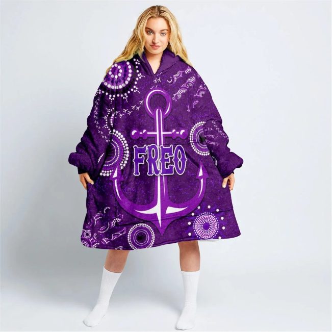 AFL Fremantle Dockers Purple Indigenous FREO Fleece Oodie