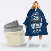 Afl Geelong Cats Premiers 2022 Blue Fleece Oodie Women Front.jpg - demo10