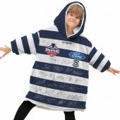 Afl Geelong Cats Premiers 2022 Signatures Fleece Oodie Kid Front.jpg - demo10