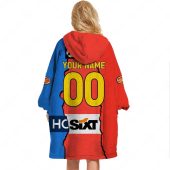 Afl Gold Coast Suns Custom Name Number 2023 Mix Guernsey Fleece Oodie Women Back.jpg - demo10