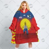 Afl Gold Coast Suns Custom Name Number Red Blue The Simpsons Jersey Fleece Oodie 4.jpg - demo10