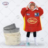 Afl Gold Coast Suns Custom Name Number Red Yellow Fleece Oodie 3.jpg - demo10
