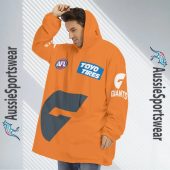 Afl Greater Western Sydney Giants Custom Name Number 2023 Away Guernsey Fleece Oodie 4.jpg - demo10