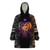 Afl Greater Western Sydney Giants Custom Name Number Black Rose Dragon Fleece Oodie 3.jpg - demo10