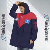 Afl Melbourne Demons Custom Name Number 2023 Home Guernsey Fleece Oodie 7.jpg - demo10