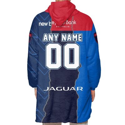 AFL Melbourne Demons Custom Name Number 2023 Special Mix Guernsey Fleece Oodie