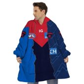 Afl Melbourne Demons Custom Name Number 2023 Mix Guernsey Fleece Oodie 4.jpg - demo10