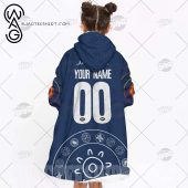 Afl Melbourne Demons Custom Name Number Blue Indigenous Run Out 2022 Fleece Oodie 2.jpg - demo10