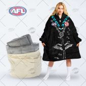 Afl Port Adelaide Custom Name Number Indigenous Fleece Oodie.jpg - demo10