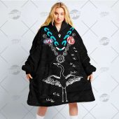 Afl Port Adelaide Custom Name Number Indigenous Fleece Oodie 4.jpg - demo10