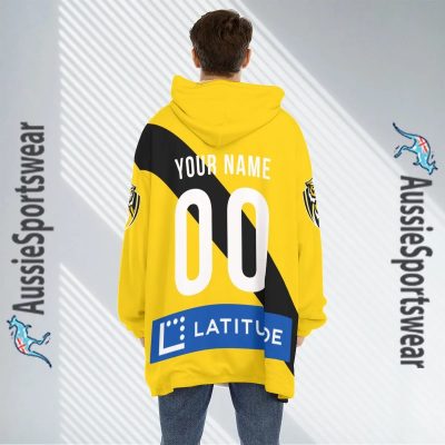 AFL Richmond Tigers Custom Name Number 2023 Clash Guernsey Fleece Oodie