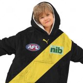 Afl Richmond Tigers Custom Name Number 2023 Home Guernsey Fleece Oodie Kid Front 1.jpg - demo10