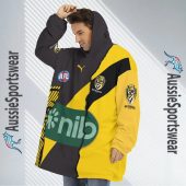 Afl Richmond Tigers Custom Name Number 2023 Mix Guernsey Fleece Oodie 3.jpg - demo10