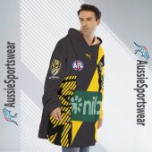 Afl Richmond Tigers Custom Name Number 2023 Mix Guernsey Fleece Oodie 4.jpg - demo10