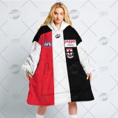 Afl St Kilda Saints Custom Name Number Jersey Fleece Oodie 4.jpg - demo10
