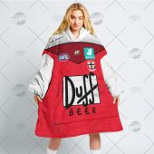 Afl St Kilda Saints Custom Name Number The Simpsons Duff Beer Jersey Fleece Oodie 4.jpg - demo10
