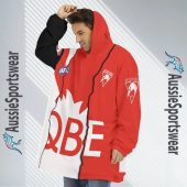 Afl Sydney Swans Custom Name Number 2023 Mix Guernsey Fleece Oodie 3.jpg - demo10