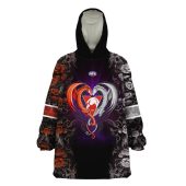 Afl Sydney Swans Custom Name Number Black Rose Dragon Fleece Oodie 3.jpg - demo10