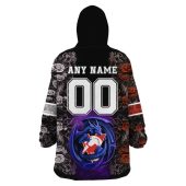 Afl Sydney Swans Custom Name Number Black Rose Dragon Fleece Oodie 4.jpg - demo10