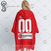 Afl Sydney Swans Custom Name Number Red White The Simpsons Jersey Fleece Oodie 2.jpg - demo10