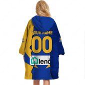 Afl West Coast Eagles Custom Name Number 2023 Mix Guernsey Fleece Oodie Women Back.jpg - demo10