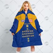 Afl West Coast Eagles Custom Name Number Blue Orange The Simpsons Jersey Fleece Oodie 4.jpg - demo10