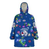 Afl Western Bulldogs Custom Name Number Blue Pt1 Multi Logo Fleece Oodie 3.jpg - demo10