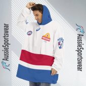 Afl Western Bulldogs Custom Name Number Clash Guernsey 2023 Fleece Oodie 4.jpg - demo10