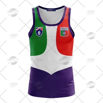 Personalized AFL Fremantle Football Club 90s Vintage Tank Top