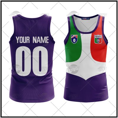 Personalized AFL Fremantle Football Club 90s Vintage Tank Top