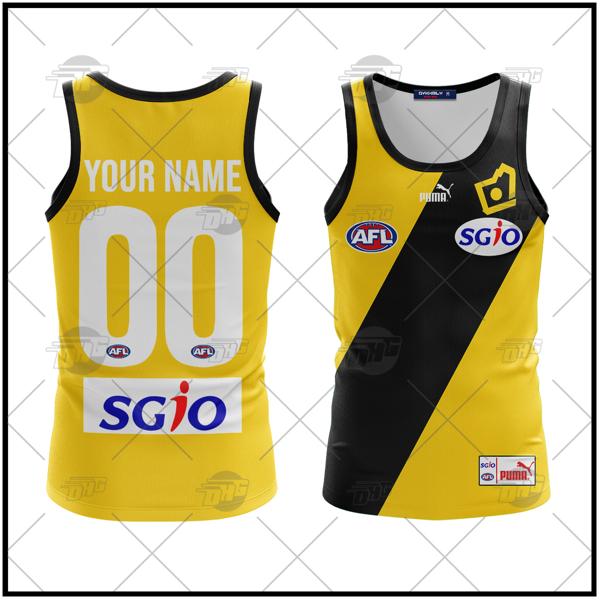 Personalized West Coast Eagles 2007 Heritage Vintage AFL Tank Top Personalized West Coast Eagles 2007 Heritage Vintage AFL Tank Top