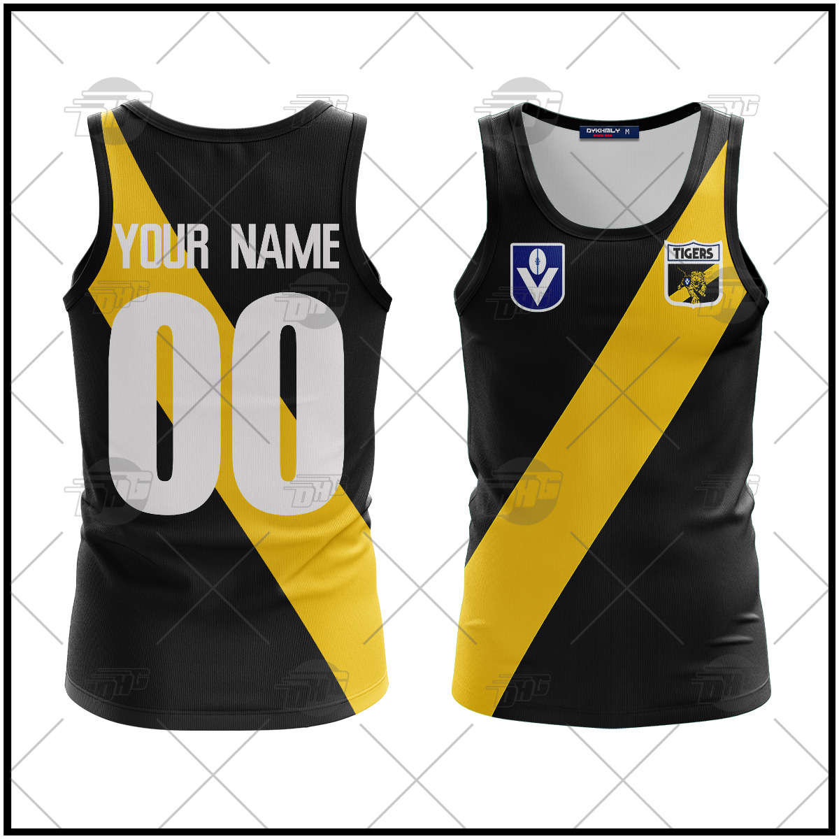Personalized Richmond Football Club Vintage Retro AFL Tank Top 90s For Men Women Personalized Richmond Football Club Vintage Retro AFL Tank Top 90s For Men Women