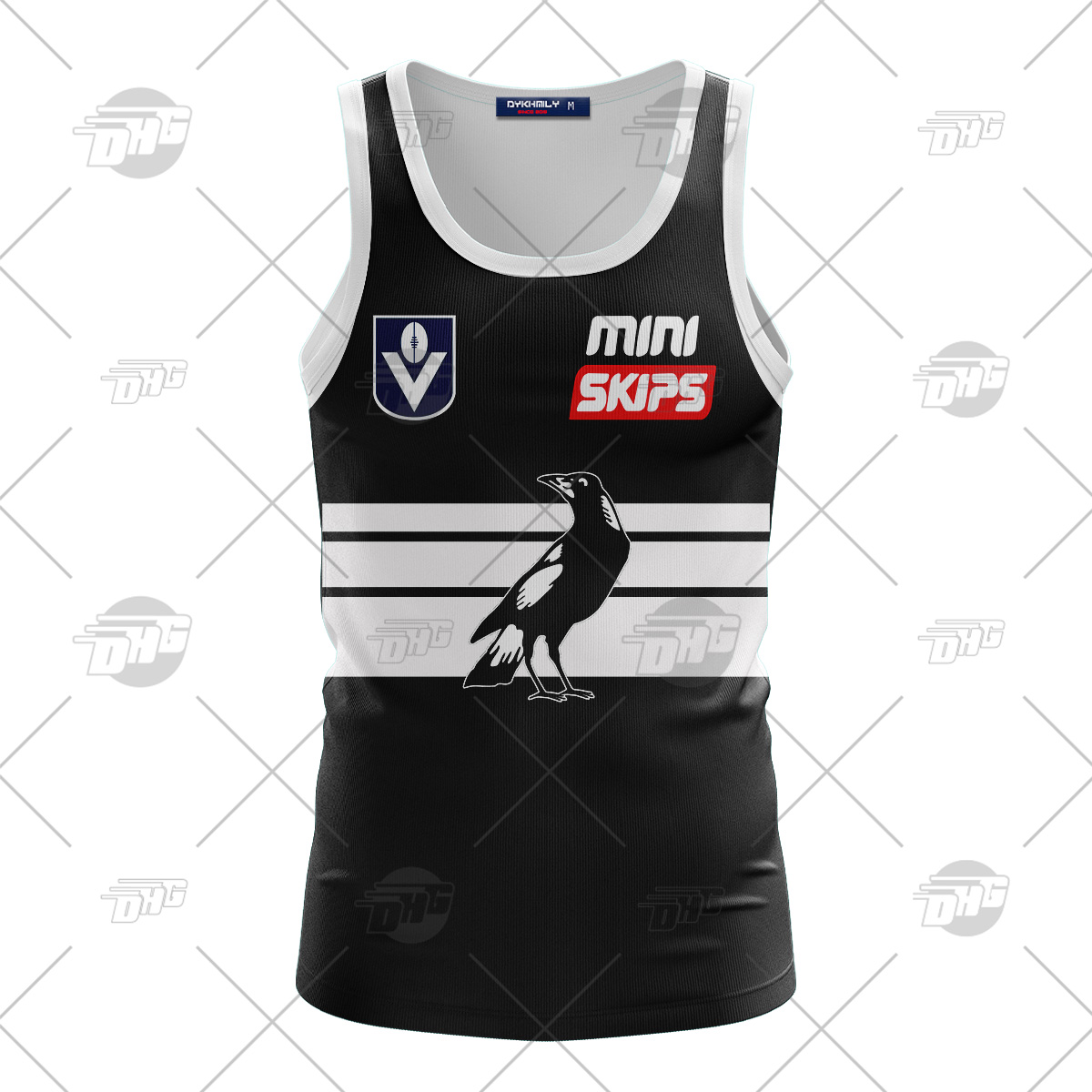 Personalised VFL Collingwood Mapies 1970s Vintage Tank Top Personalised VFL Collingwood Mapies 1970s Vintage Tank Top