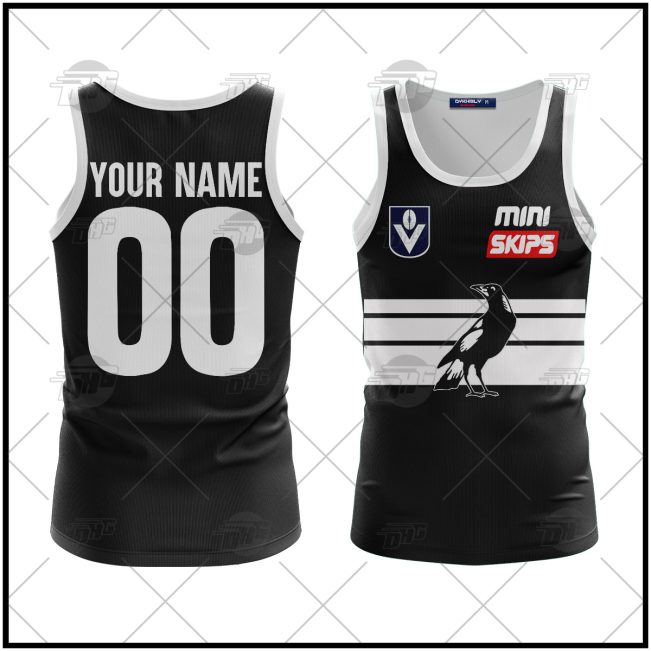 Personalised VFL Collingwood Mapies 1970s Vintage Tank Top