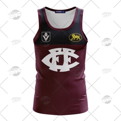 Personalised AFL FITZROY LIONS Vintage Tank Top1969 HERITAGE COLLECTION