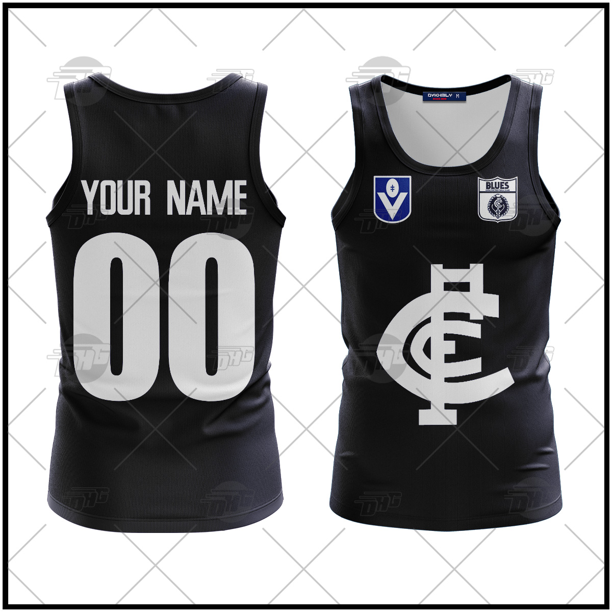 Personalized Carlton Football Club Vintage Retro AFL Tank Top90s For Men Women Personalized Carlton Football Club Vintage Retro AFL Tank Top90s For Men Women