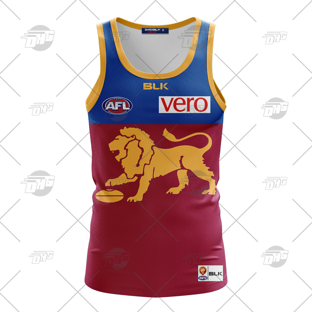 Personalized Brisbane Lions 2016 Replica Football Club Vintage Retro AFL Tank Top For Men Women