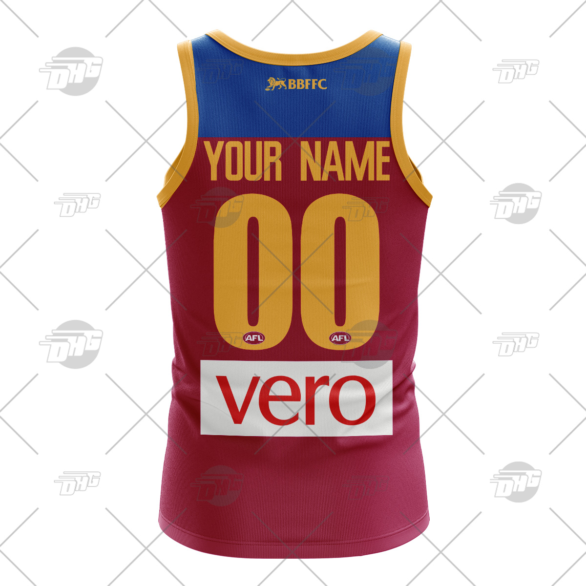 Personalized Brisbane Lions 2016 Replica Football Club Vintage Retro AFL Tank Top For Men Women