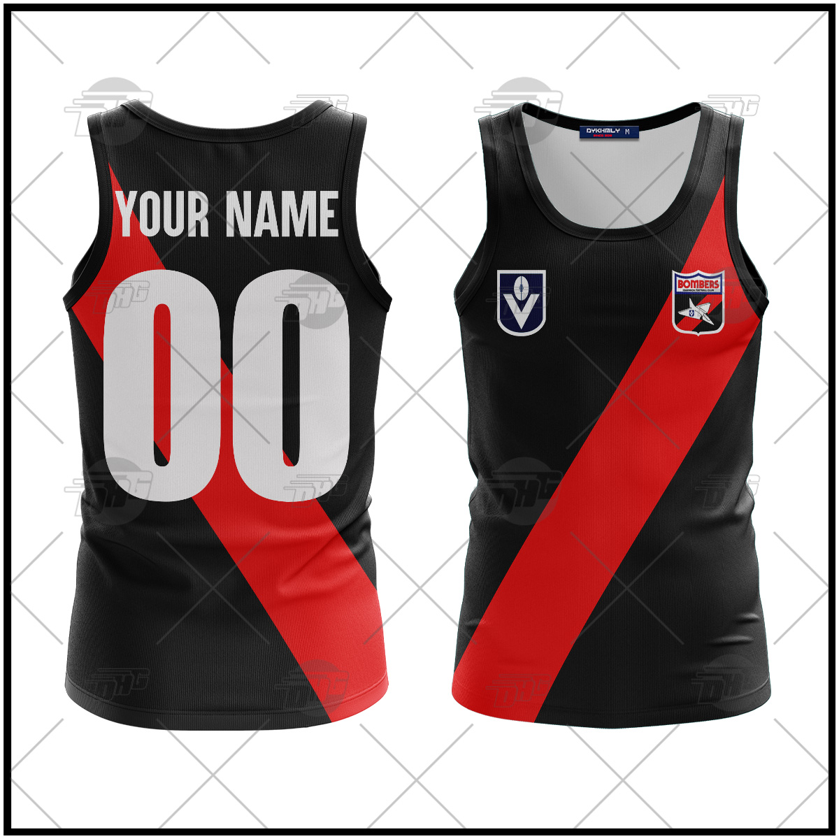 Personalized Essendon Football Club Vintage Retro AFL 90s Tank Top For Men Women Personalized Essendon Football Club Vintage Retro AFL 90s Tank Top For Men Women