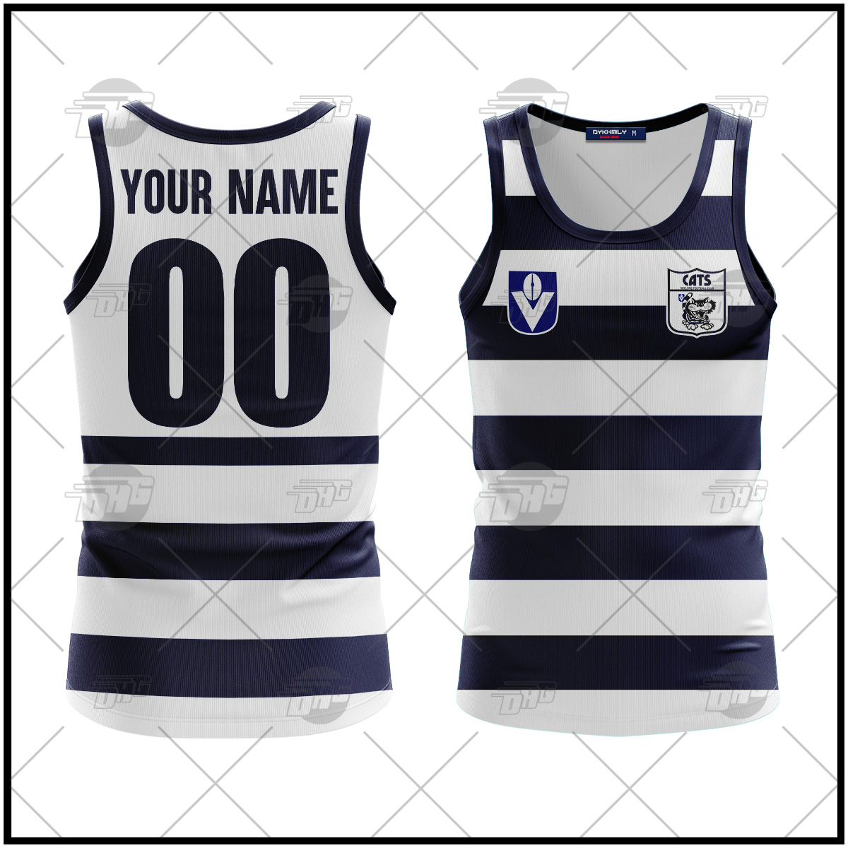 Personalized Geelong VFL Football Club Vintage Retro AFL Tank Top For Men Women Personalized Geelong VFL Football Club Vintage Retro AFL Tank Top For Men Women