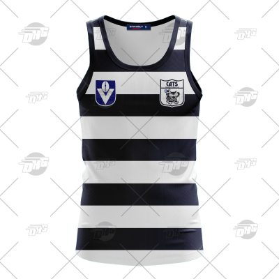 Personalized Geelong Cats Football Club Vintage Retro AFL Tank Top 90s For Men Women