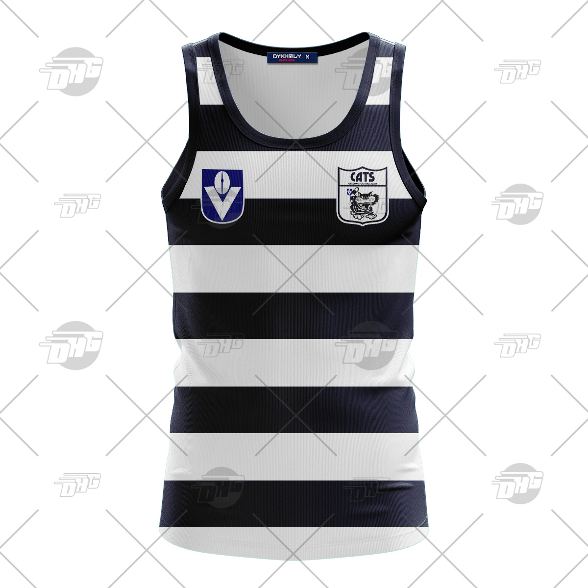 Personalized Geelong Cats Football Club Vintage Retro AFL Tank Top 90s For Men Women Personalized Geelong Cats Football Club Vintage Retro AFL Tank Top 90s For Men Women