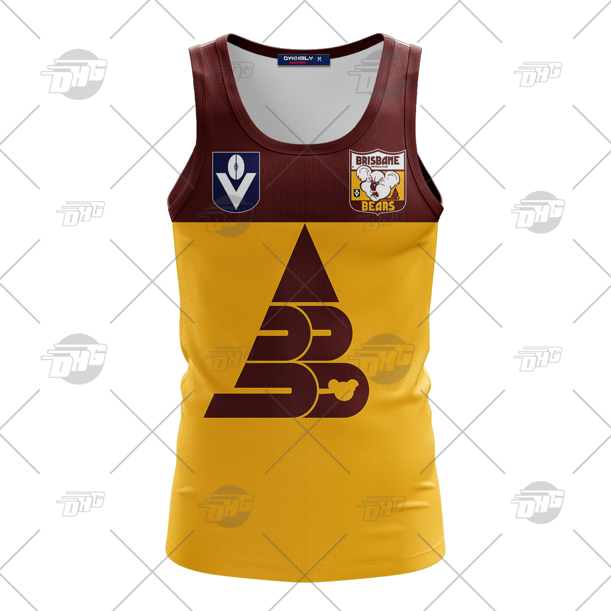 Personalized Brisbane Bears Football Club Vintage Retro AFL 60s Tank Top For Men Women
