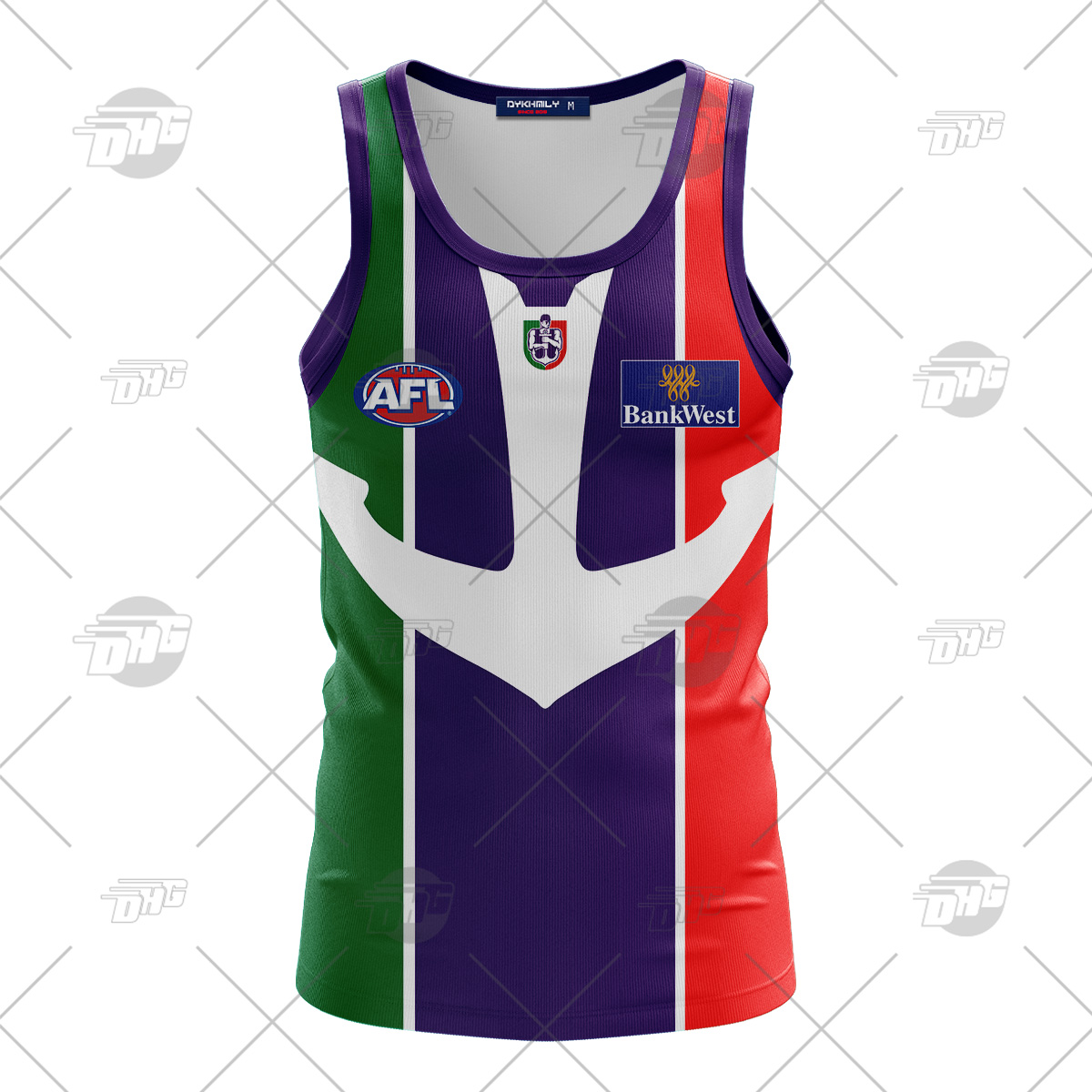 Personalised Fremantle Dockers AFL 2004 Vintage Tank Top
